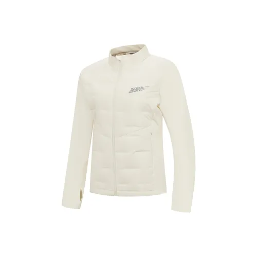 QIAODAN Feiying Пуховик Женский Кремовый Белый