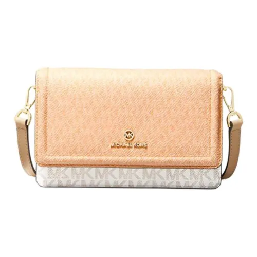 MICHAEL KORS Jet Set Charm Кожа Сумка через плечо Маленькая Женская Дыня Оранжевая