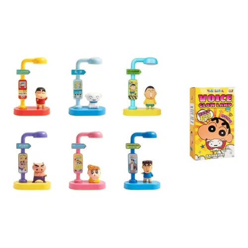 Wheat And Карандаш SHIN Chan Ночные огни Игрушка Ожерелье Слепые коробки Один Mystery Коробка Целая коробка 6 шт