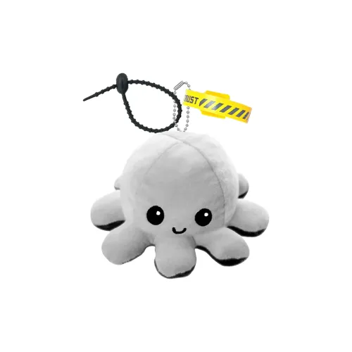 FULUOKANG Супер милый Исцеление Черный Серый Двойная сторона Маленький Осьминог Плюшевый Брелок 9 см Высота