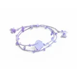 Браслет-шнурок с глицинией