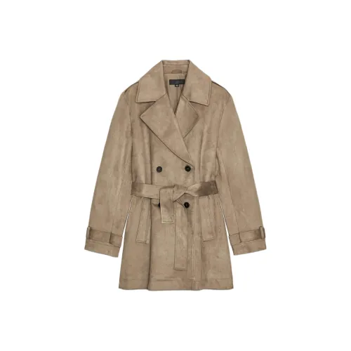 ZARA Коричневый Женский Тренч