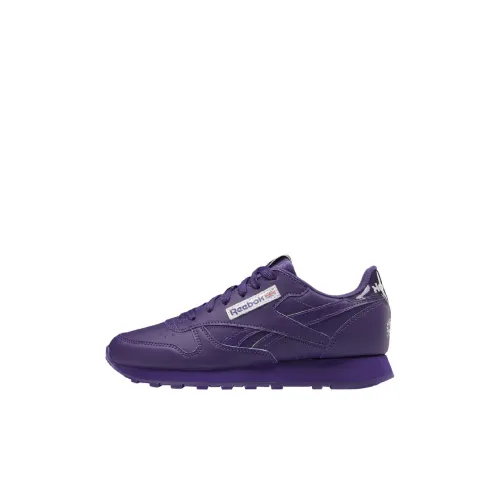 Попсикль x Reebok Classic Leather Low Топ Детские Лайфстайл Обувь Фиолетовый Дети Возраст 3-7 Лет