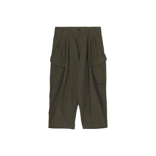 Yohji Yamamoto Pour Homme FW25 BS Узор "елочка" 12TUCK Work Брюки Карго Брюки Мужские