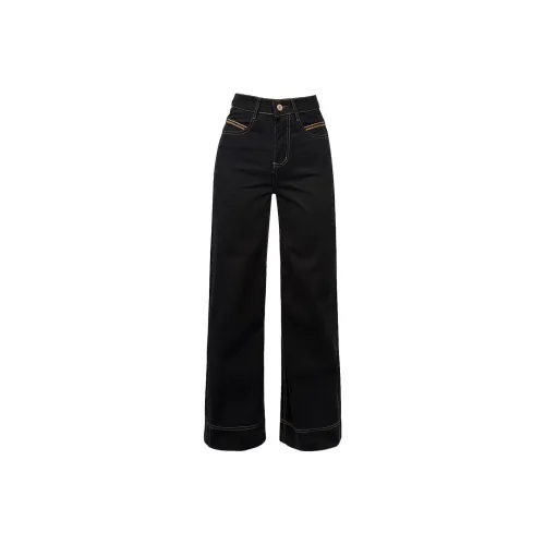 Tonlion Черные Женские Джинсы