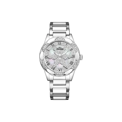 DISNEY FROZEN Кварцевый механизм Сплав Ремешок Часы Женские Жемчужная раковина Циферблат