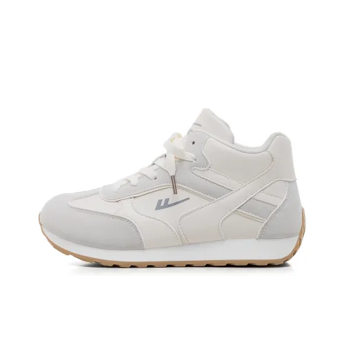 Warrior Водонепроницаемый и Легкий Высокий Топ Повседневная Обувь Женская Бежевая Светло-Серая