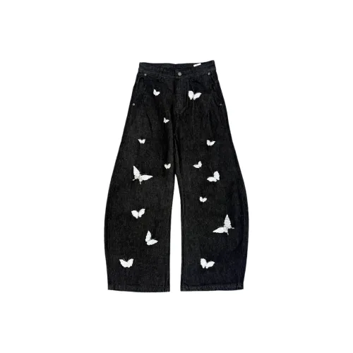 PGKZ Черные Унисекс Джинсы