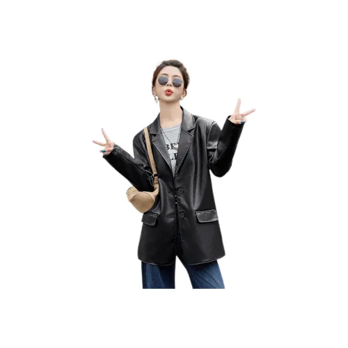 Pure Shimane кожаная куртка для женщин