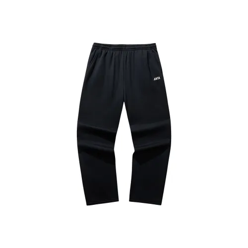 Anta Вязаные тренировочные брюки мужской основной черный