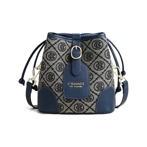 C°BANNER Ткань Синтетическая кожа Сумка через плечо Стандартная Женская Синяя