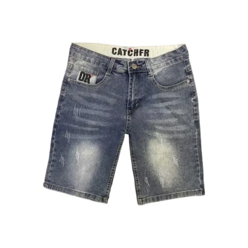 CAT'S PAW Blue Unisex Джинсовые шорты