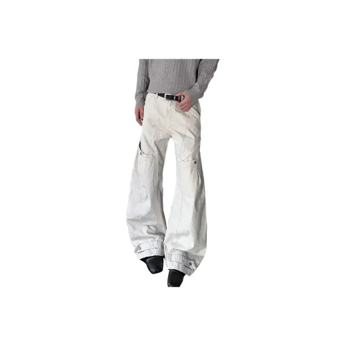 Hungo Ecru Unisex Casual Pants Hungo Экрю Унисекс Повседневные Брюки