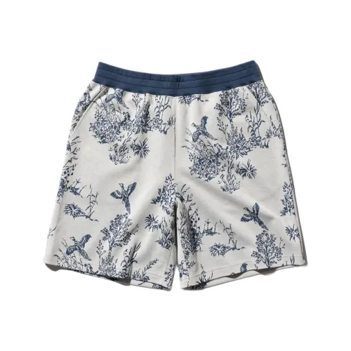 BEAMS совместный бренд Серый Белый Мужские Повседневные Шорты