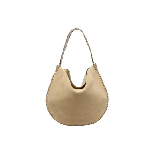 ISABEL MARANT Oskan Moon Телячья кожа Полумесяц Сумка Плечевая Сумка Женская Бежевая