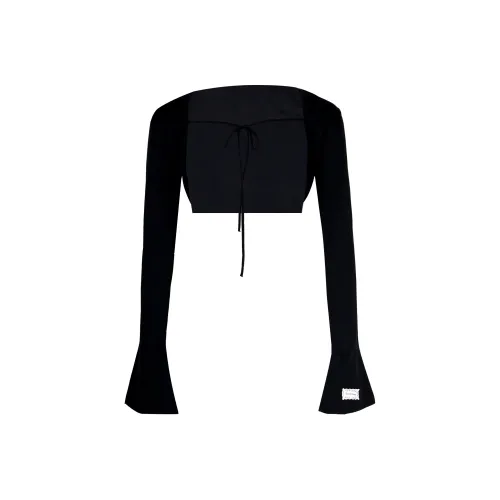 ELEVEN SLEEP Черная Куртка Женская Трикотаж