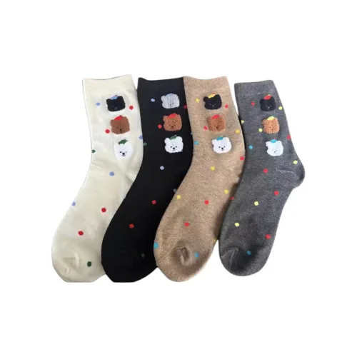 OEING 4 пачки женских носков MID до икры