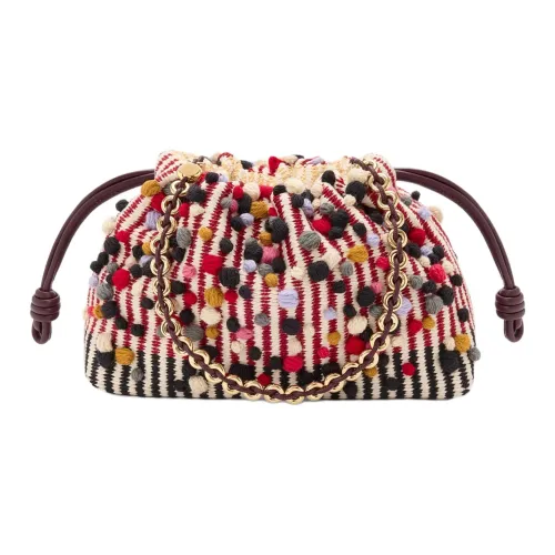 LOEWE Совместное издание Albers Коллаборация Flamenco Ткань Клатч Сумка через плечо Сумка среднего размера Женская