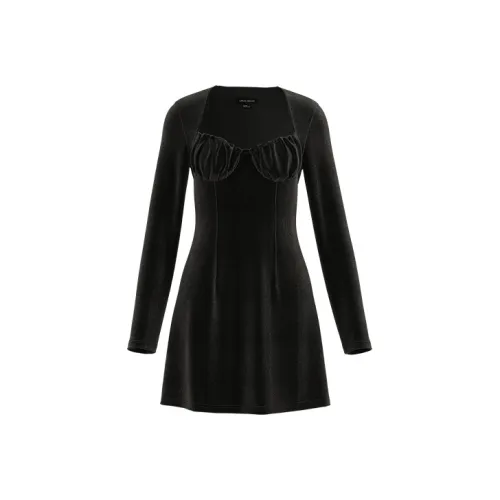 URBAN REVIVO Короткое платье с короткими рукавами для женской одежды женское