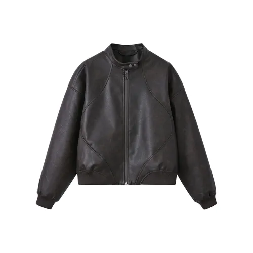Freshclean Черный Унисекс Кожаные куртки