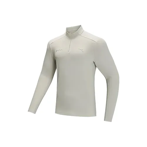 ANTA ZONGXUNXILIE Осенний Полуводолазка Молния Трикотаж Внутренний слой Мужской