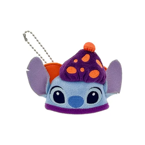 Disney x DISNEYLAND Стич 2025 Хэллоуин Вечеринка Мини Шапки с Ушками и Кепки Плюшевый Брелок Трумпеты Высокий Гонконгский Дисней