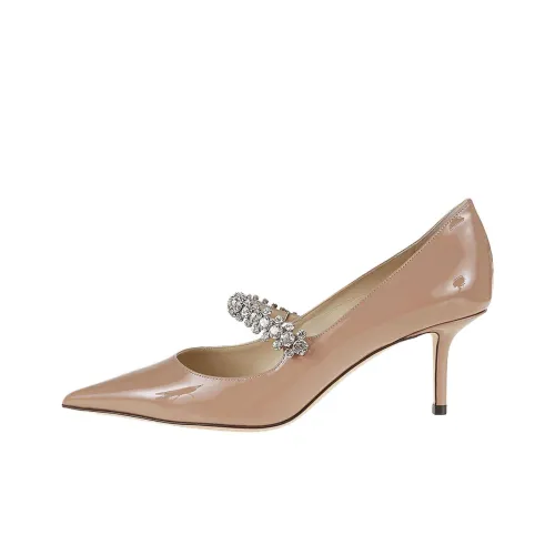 Jimmy Choo Bing Низкий каблук Туфли Мэри Джейн Женские Розовые