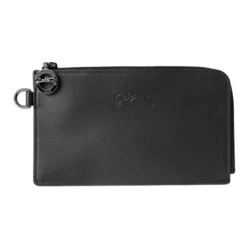 LONGCHAMP Le Pliage Xtra Коровья кожа Держатель для карт Женские Черный