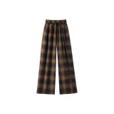 Caramel Plaid Fleece-Lined Pants  
Карамельные клетчатые флисовые штаны