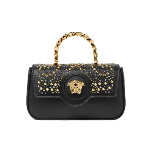 VERSACE La Medusa Телячья кожа Сумка Маленькая Женская Черная
