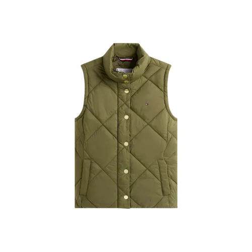 Tommy Hilfiger Оливково-зеленые Женские Жилеты