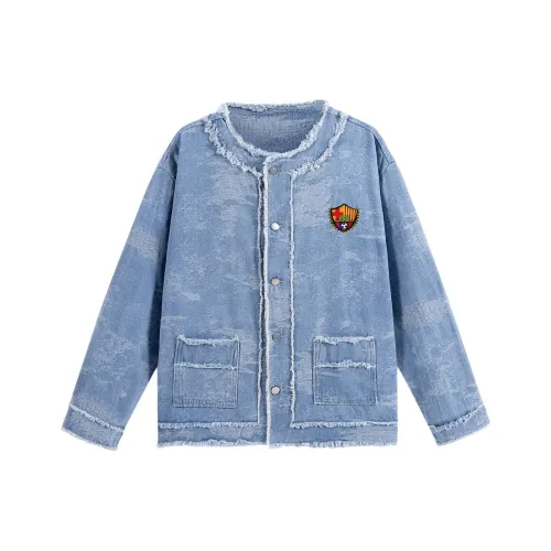 FCB ARCELONA Blue Unisex Jackets FCB ARCELONA Синий Унисекс Куртки