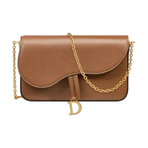 DIOR Сумка через плечо из козьей кожи среднего размера женская CAMEL