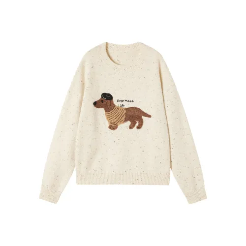 XIANGYING Цапельно-белый Женские Свитера