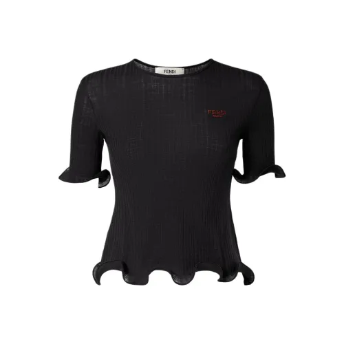 FENDI Черные Женские T-рубашки