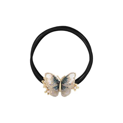 ROYALSASA 3 Strand Резиновая лента Сплав Резинка для волос Женская