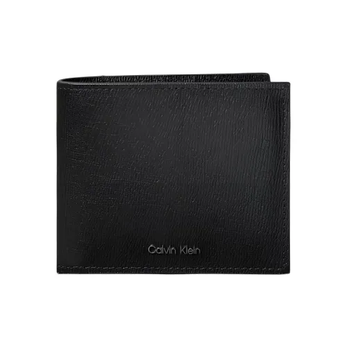 CALVIN KLEIN Кожа Кошелек Мужской Черный