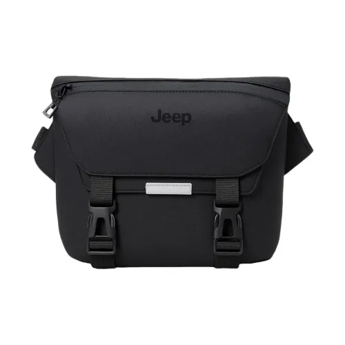 JEEP Oxford с кожаными вставками сумка Film обычный мужской черный