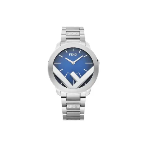 FENDI F IS FEDI серия Наручные часы Кварцевый механизм Ремешок из нержавеющей стали 41 мм Синий циферблат Мужские часы