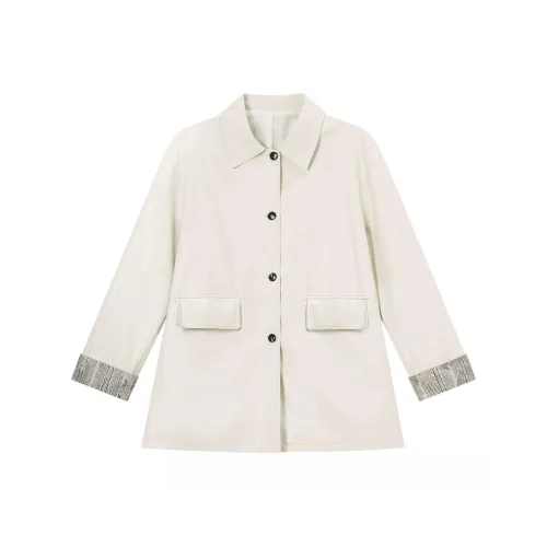 THE SEA LIFE Кремово-белый Женские Куртки