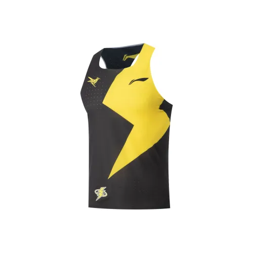 Мужская майка с подкладкой черная и желтая