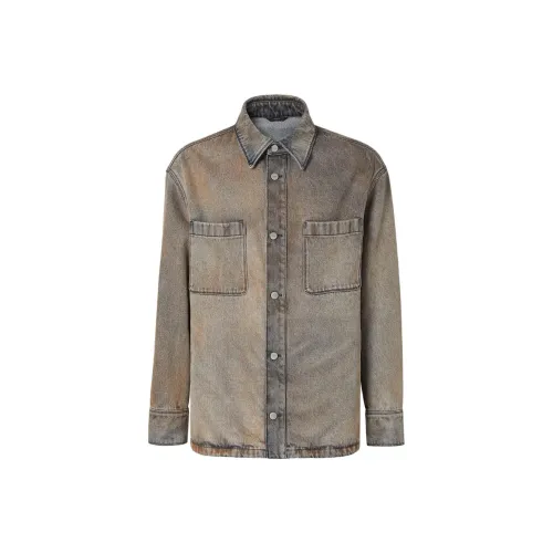 FENDI Серые Мужские Рубашки