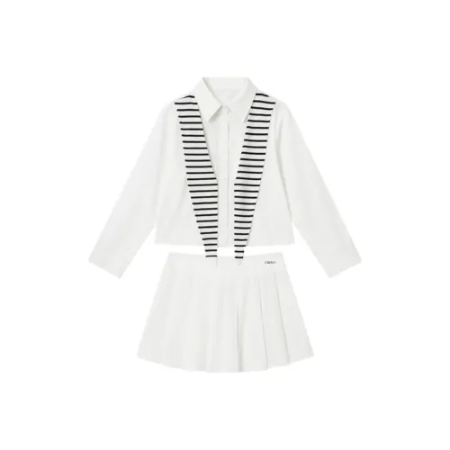 CBDVY Белый Женский Комплект с Юбкой