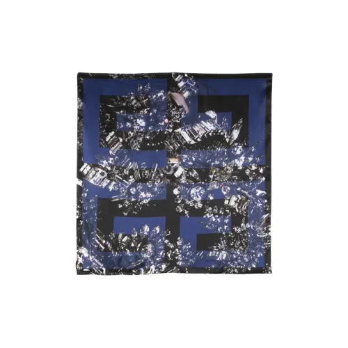 Шелковые шарфы Givenchy для женщин синий