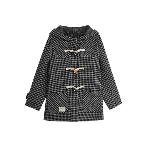 Inman Текстура Термический Элегантный TREASURE Утягивающий Доступный Шерстяной Мода ATMOSPHERE Пальто Женские