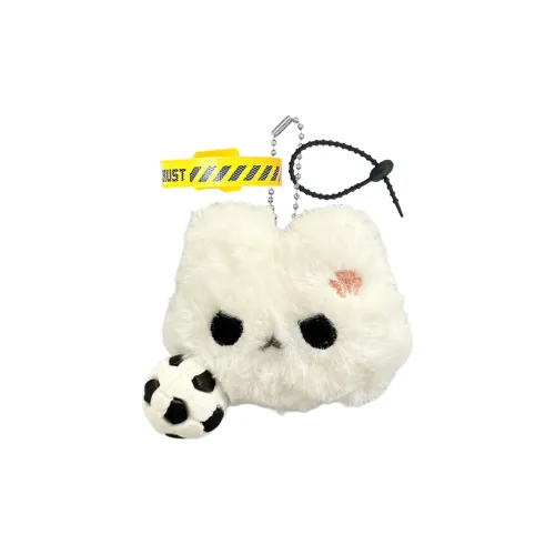 AIZIYUO Злой кролик Милый ребенок который любит футбол плюшевая подвеска 7 см высота