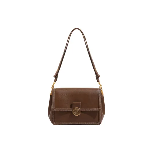 PAYOT Сумка через плечо из синтетической кожи женская кофейного глубокого черного цвета