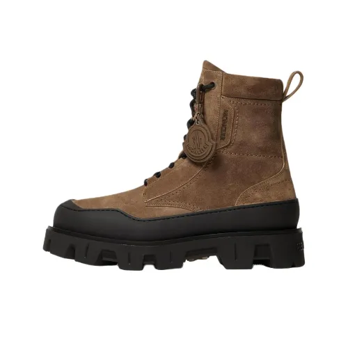 Moncler PEAK Path Короткий Martin Boot 5 см Мужской Коричневый