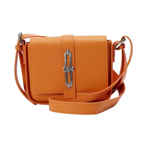 URBAN REVIVO Искусственная кожа Сумка через плечо Средняя Женская Красно-коричневая