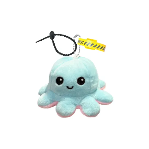 FULUOKANG Супер милый Исцеление Синий Розовый Двойная сторона Маленький Осьминог Плюшевый Брелок 9 см Высота